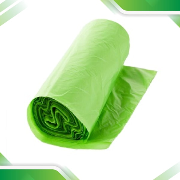 Lush and compostable green rolls, providing an eco-conscious choice for various applications.