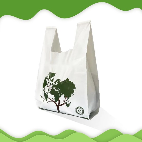Sustainable and compostable bags for fruits and vegetables, promoting eco-friendly choices for conscious shoppers.