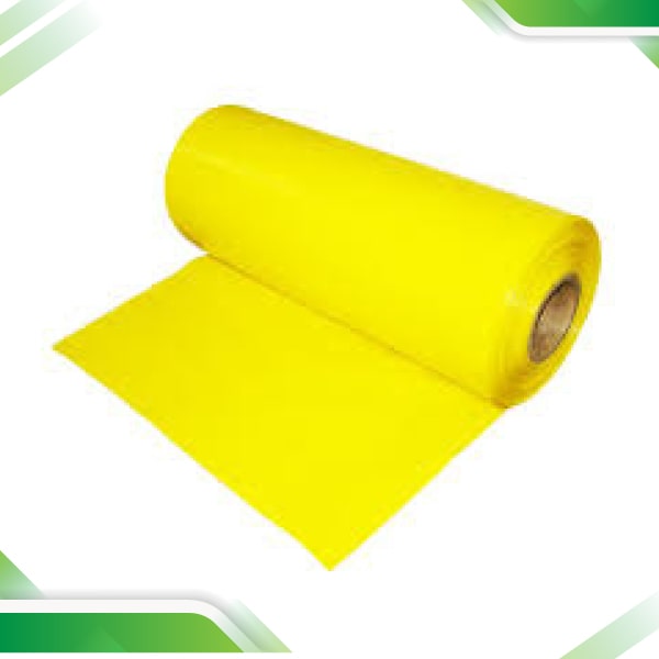 Bright and compostable yellow rolls, offering an eco-conscious choice for various applications.